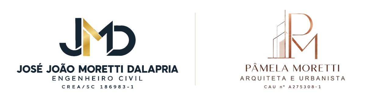 José João Moretti Dalapria — engenheiro civil, CREA/SC 186983-1. Pâmela Moretti — arquiteta e urbanista, CAU A275308-1.